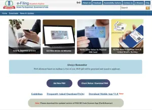 Online application for pan card
