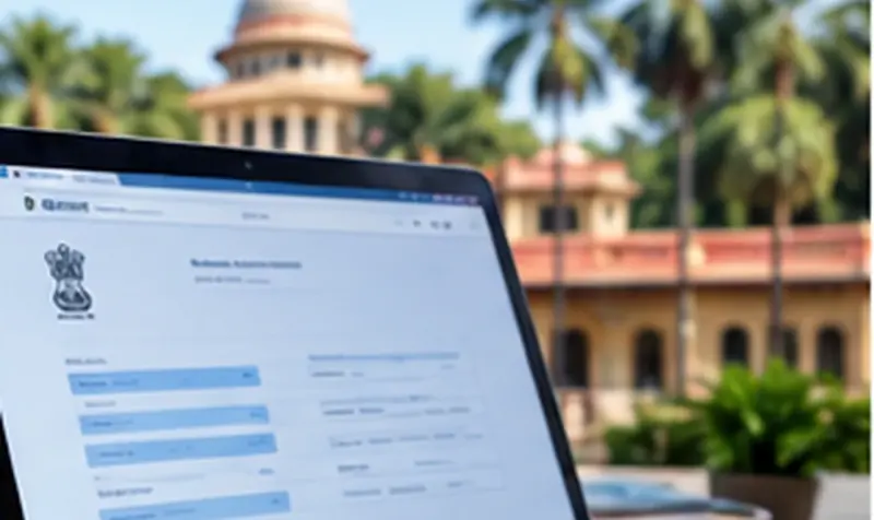 income certificate online application form on laptop screen