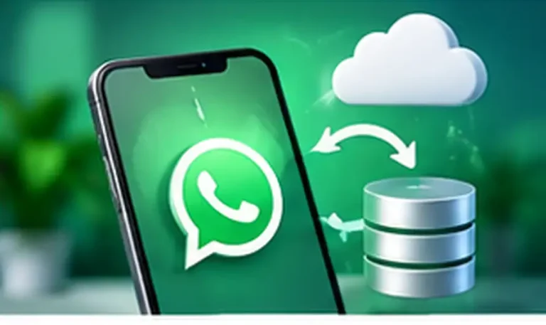 WhatsApp chat backup and restore between phone and cloud storage icon