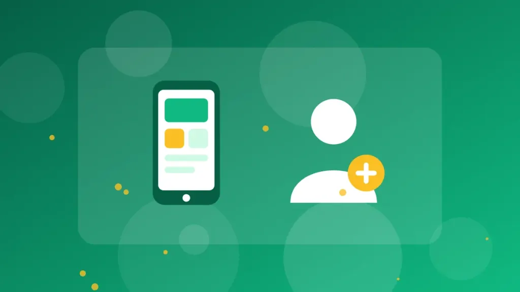 Opening Accounts Center on a phone
