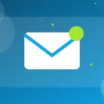 Gmail account recovery illustration with mail and lock