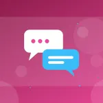 WhatsApp Web not working illustration with chat bubbles