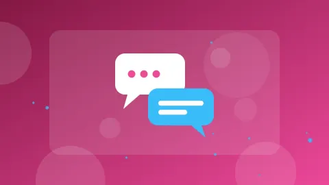 WhatsApp Web not working illustration with chat bubbles